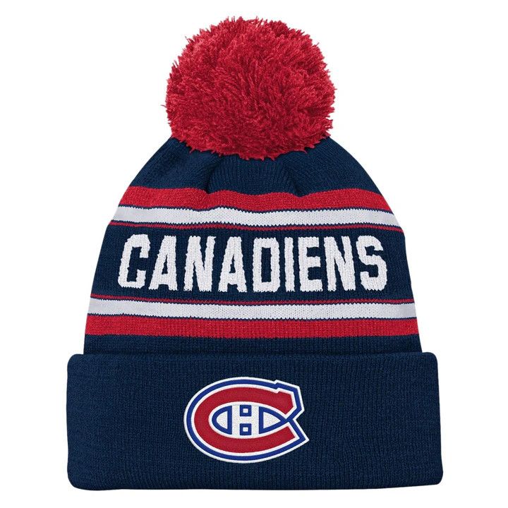 MONTREAL CANADIENS NHL CUFF KNIT HAT JACQUARD YOUTH