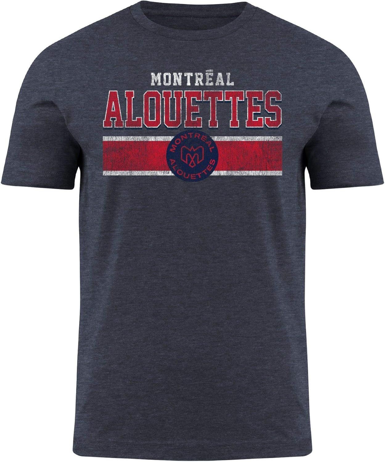 MONTREAL ALOUETTES CFL TSHIRT MOXIE HEATHERED BLUE