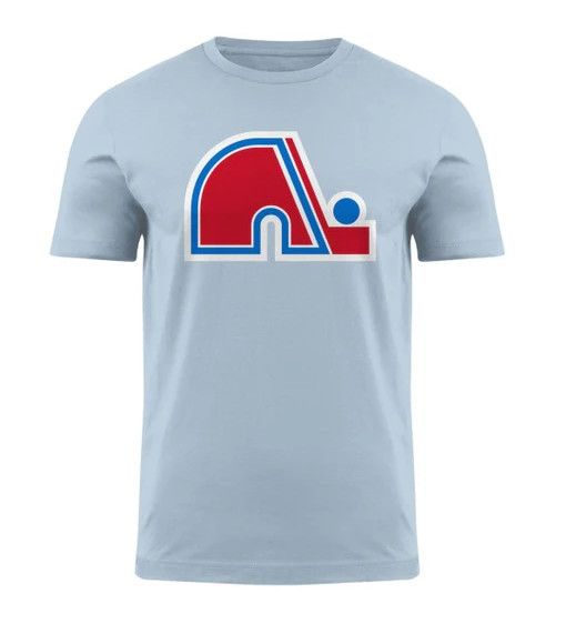 QUEBEC NORDIQUES NHL TSHIRT PRIMARY LOGO BLEU CIEL