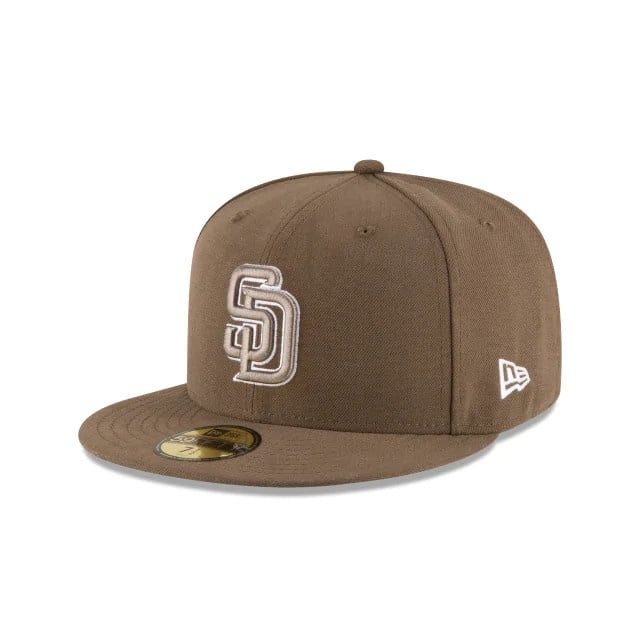 SAN DIEGO PADRES MLB CAP 59FIFTY VERT KHAKI 