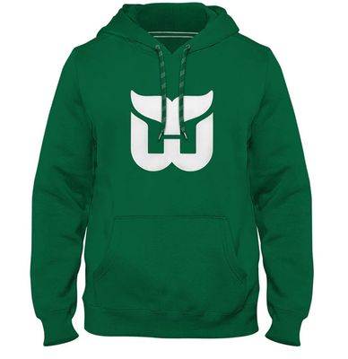 HARTFORD WHALERS NHL HOODIE EXPRESS GREEN