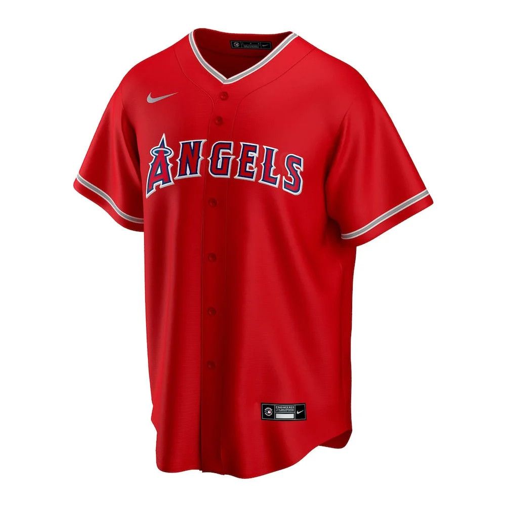 LOS ANGELES ANGELS MLB JERSEY RED