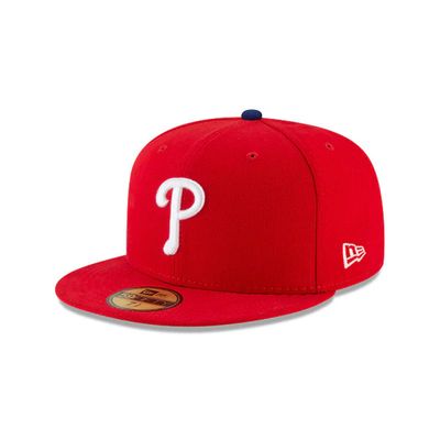 PHILADELPHIA PHILLIES MLB CAP 59FIFTY ROUGE 