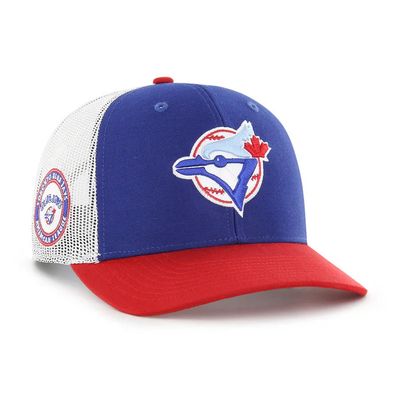 TORONTO BLUE JAYS MLB CAP &#39;47 TRUCKER TRICOLOR VINTAGE LOGO