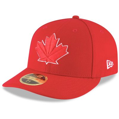 TORONTO BLUE JAYS MLB CAP 59FIFTY RED LOGO RED