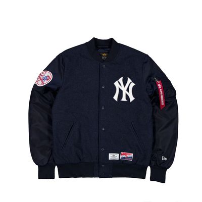NEW YORK YANKEES MLB JACKET NEW ERA ALPHA INDUSTRIES 1 VARSITY