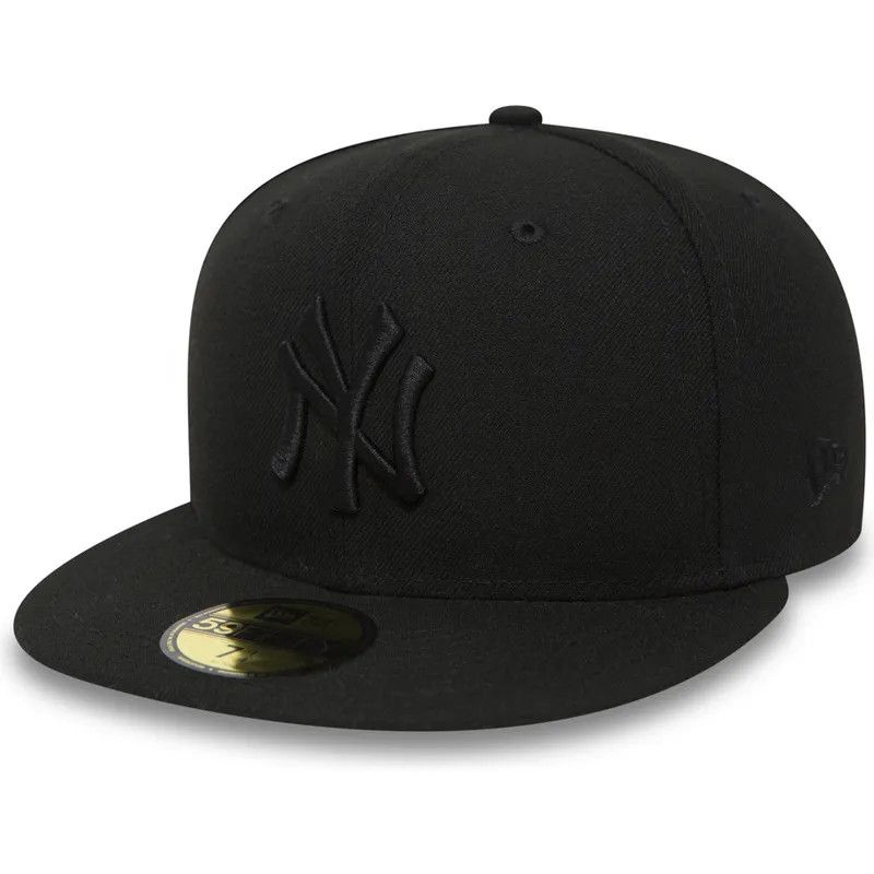 NEW YORK YANKEES MLB CAP 59FIFTY BLACK ON BLACK