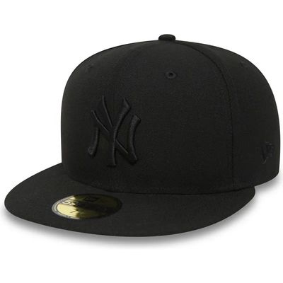 NEW YORK YANKEES MLB CAP 59FIFTY BLACK ON BLACK