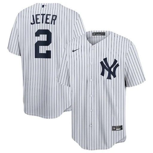 NEW YORK YANKEES MLB JERSEY JETER WHITE KIDS