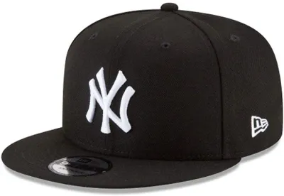 NEW YORK YANKEES MLB CAP 9FIFTY BLACK LOGO WHITE