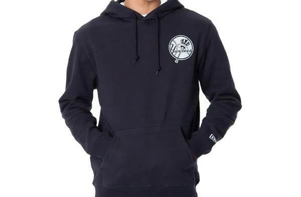 NEW YORK YANKEES MLB EXPRESS HOODIE NEW ERA NAVY BLUE, Size: S