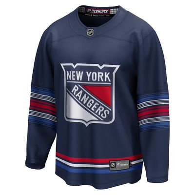 NEW YORK RANGERS NHL JERSEY ALTERNATE PREMIER BREAKAWAY BLEU MARIN