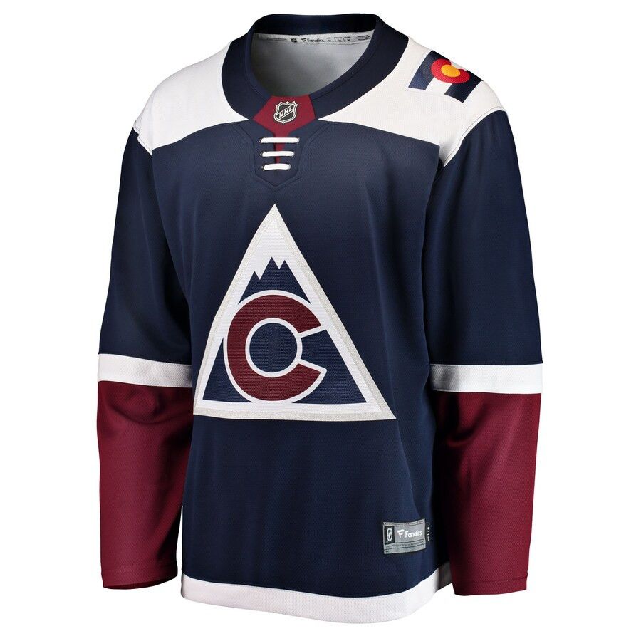 COLORADO AVALANCHE NHL JERSEY BREAKAWAY NAVY BLUE 