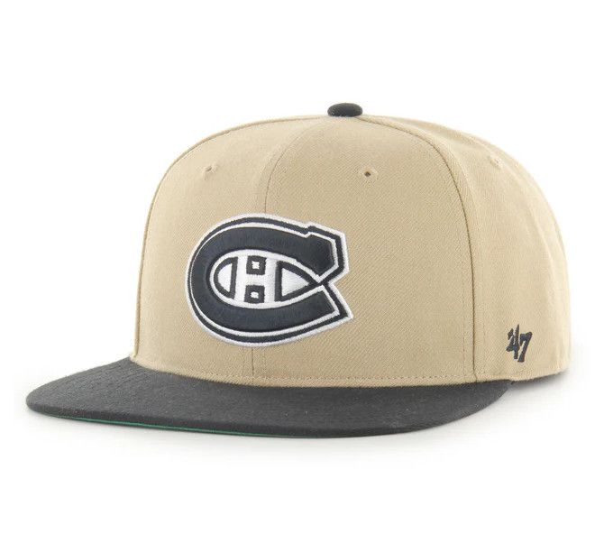 MONTREAL CANADIENS NHL CAP 47&#39; CAPTAIN SNAPBACK SAND