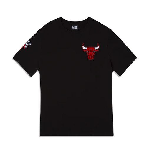CHICAGO BULLS NBA T-SHIRT LOGO SELECT BLACK, Size: S