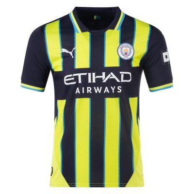 MANCHESTER CITY MAILLOT DE FOOTBALL REPLIQUE LOCAL 24/25 VERT/BLEU