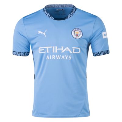 MANCHESTER CITY SOCCER JERSEY REPLICA HOME 24/25 BLUE