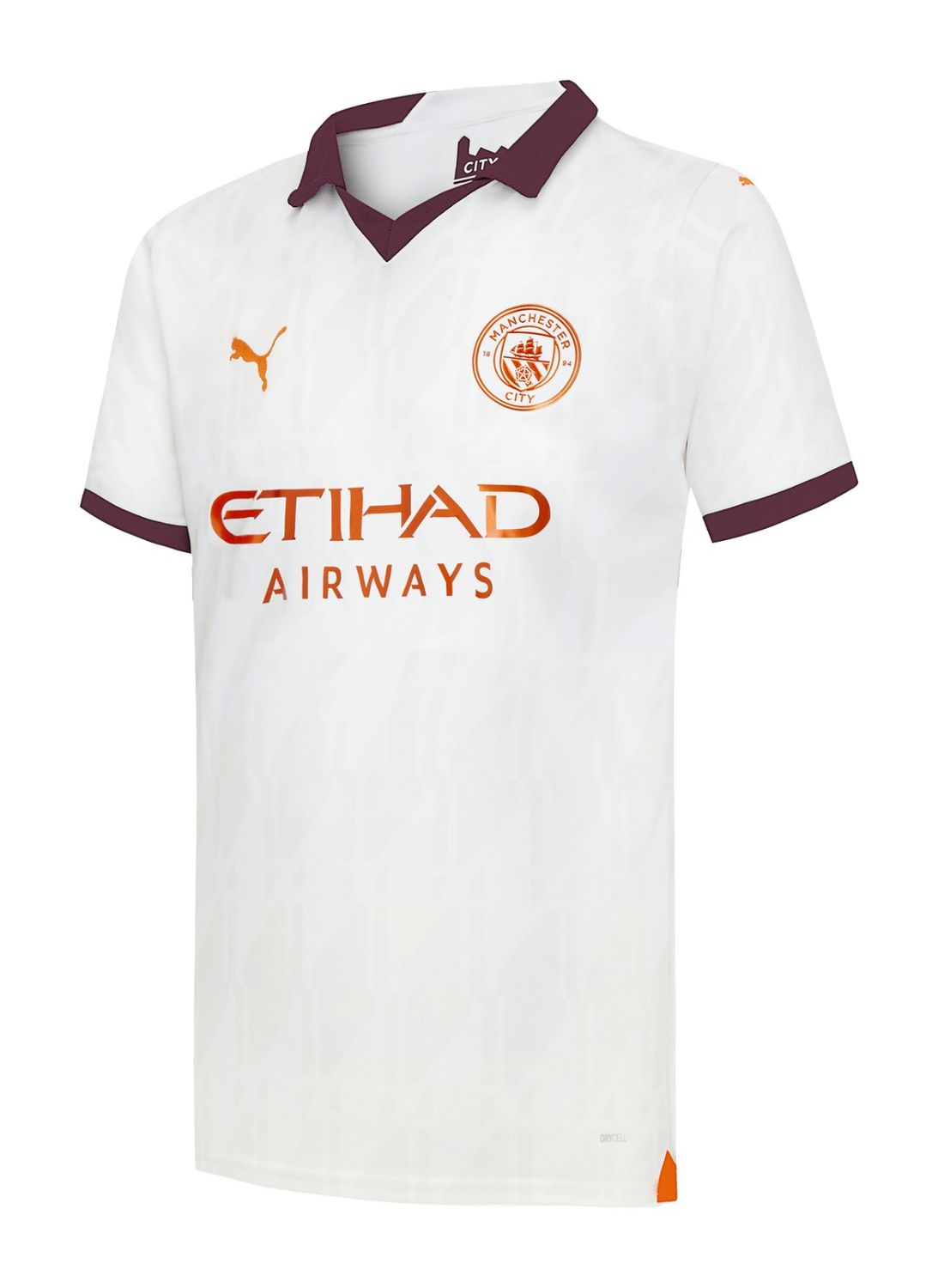 MANCHESTER CITY SOCCER JERSEY AWAY KIDS 23/24 WHITE