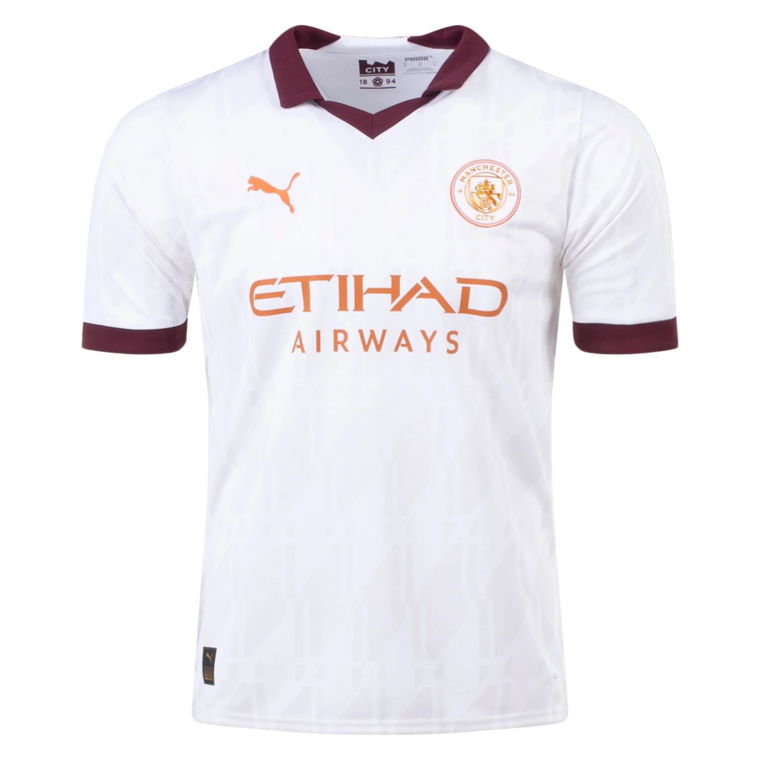 MANCHESTER CITY SOCCER JERSEY REPLICA AWAY 23/24 WHITE