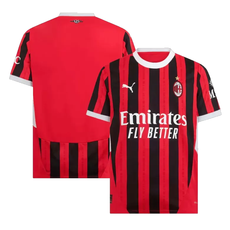 AC MILAN SOCCER JERSEY REPLICA HOME 24/25 RED/BLACK
