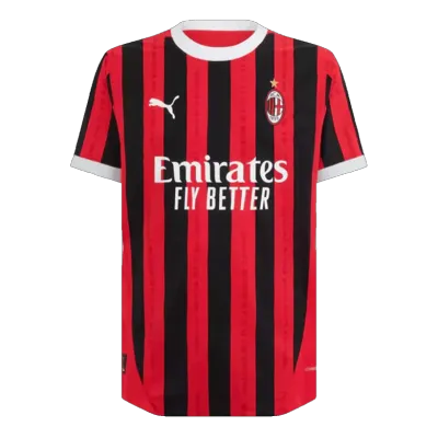 AC MILAN SOCCER JERSEY HOME KIDS 24-25 RED-BLACK