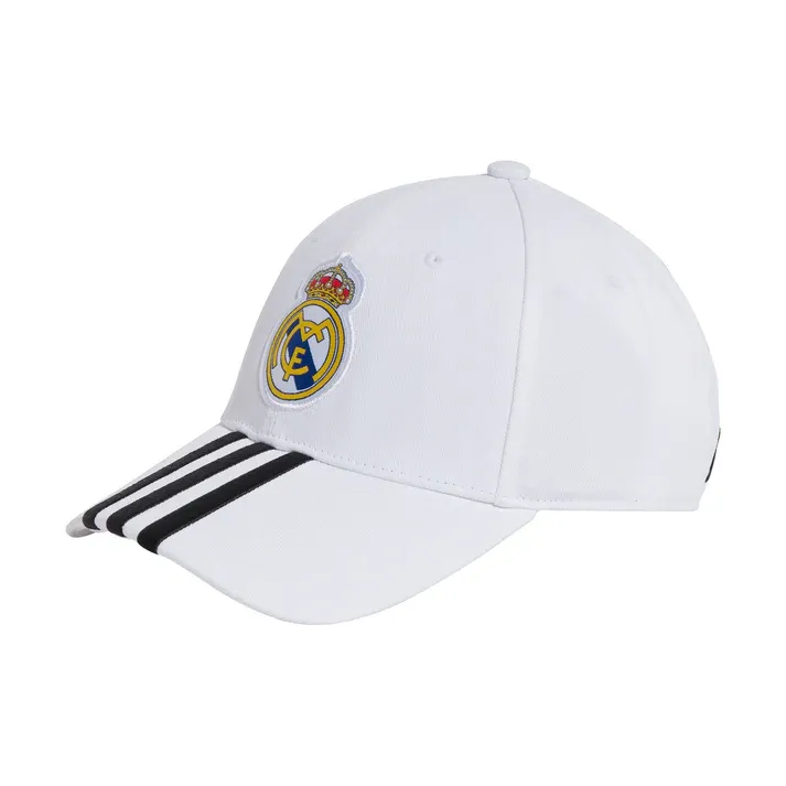 REAL MADRID SOCCER CAP ADULT WHITE
