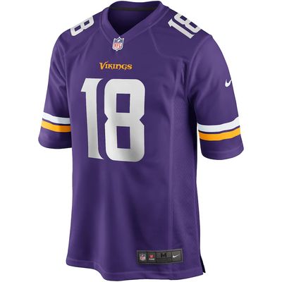 MINNESOTA VIKINGS NFL GAME JERSEY JUSTIN JEFFERSON PURPLE