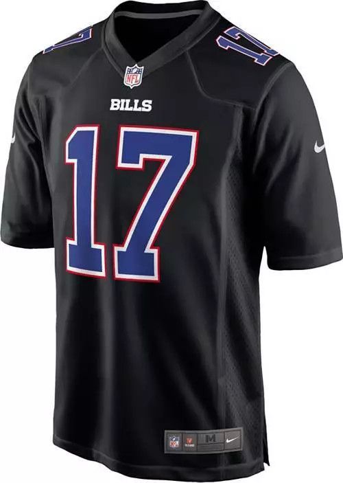 BUFFALO BILLS NFL JERSEY JOSH ALLEN #17 BLACK NIKE