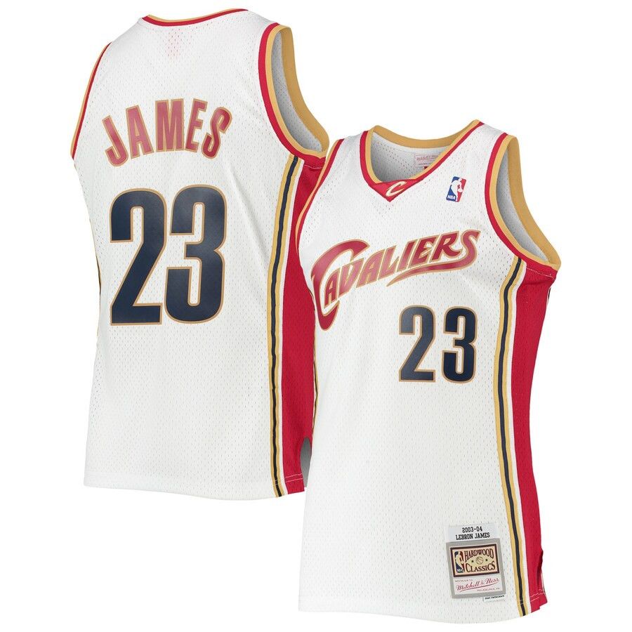 CLEVELAND CAVALIERS NBA JERSEY LEBRON JAMES 23 WHITE