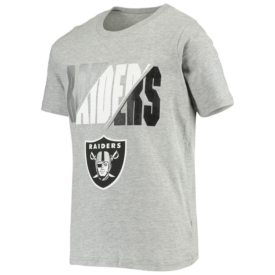 LAS VEGAS RAIDERS NFL T-SHIRT GREY YOUTH