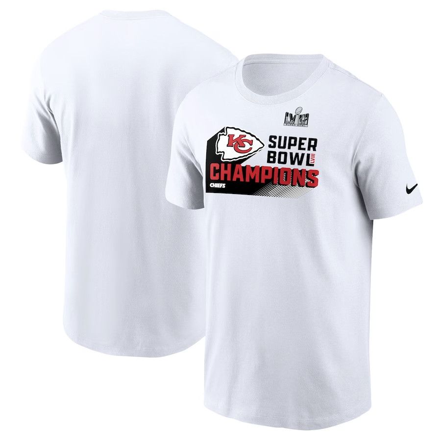 KANSAS CITY CHIEFS NFL T-SHIRT WHITE NIKE SUPER BOWL
