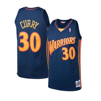 GOLDEN STATE WARRIORS NBA JERSEY SWINGMAN CURRY #30 DARK BLUE