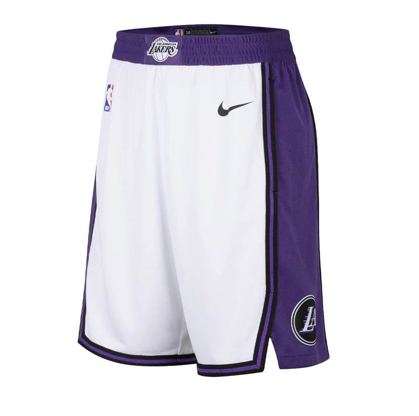 LOS ANGELES LAKERS  NBA SHORT SWINGMAN JUNIOR WHITE- PURPLE