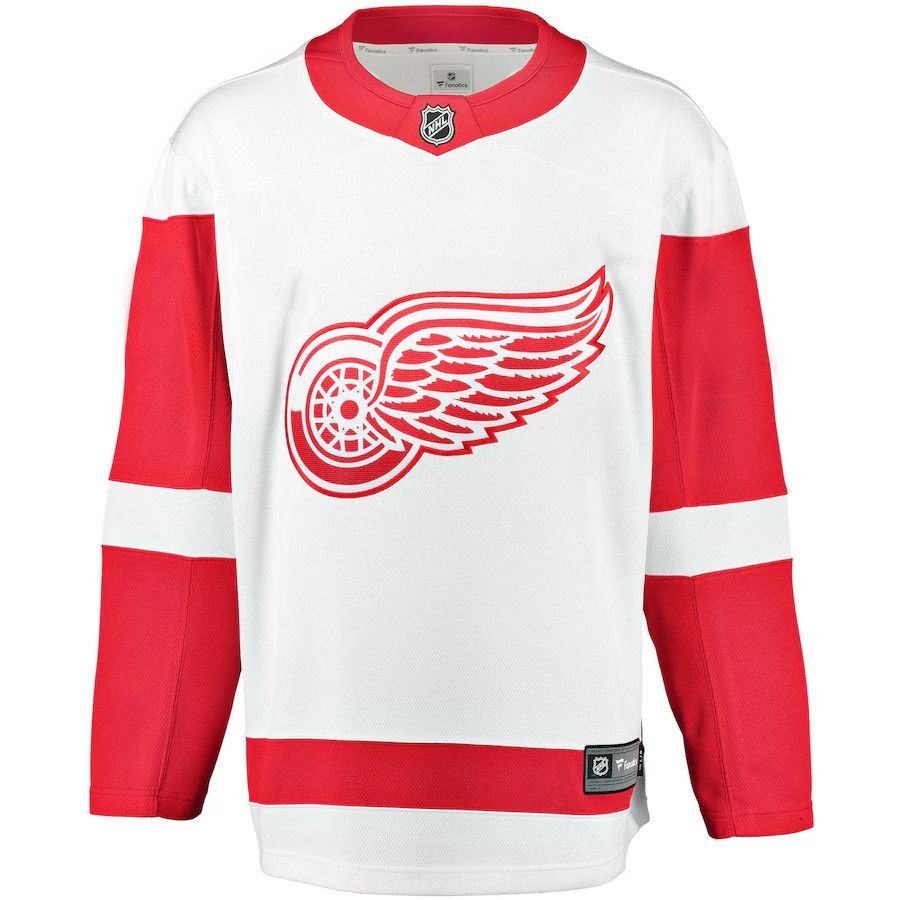 DETROIT RED WINGS NHL JERSEY BREAKAWAY WHITE 