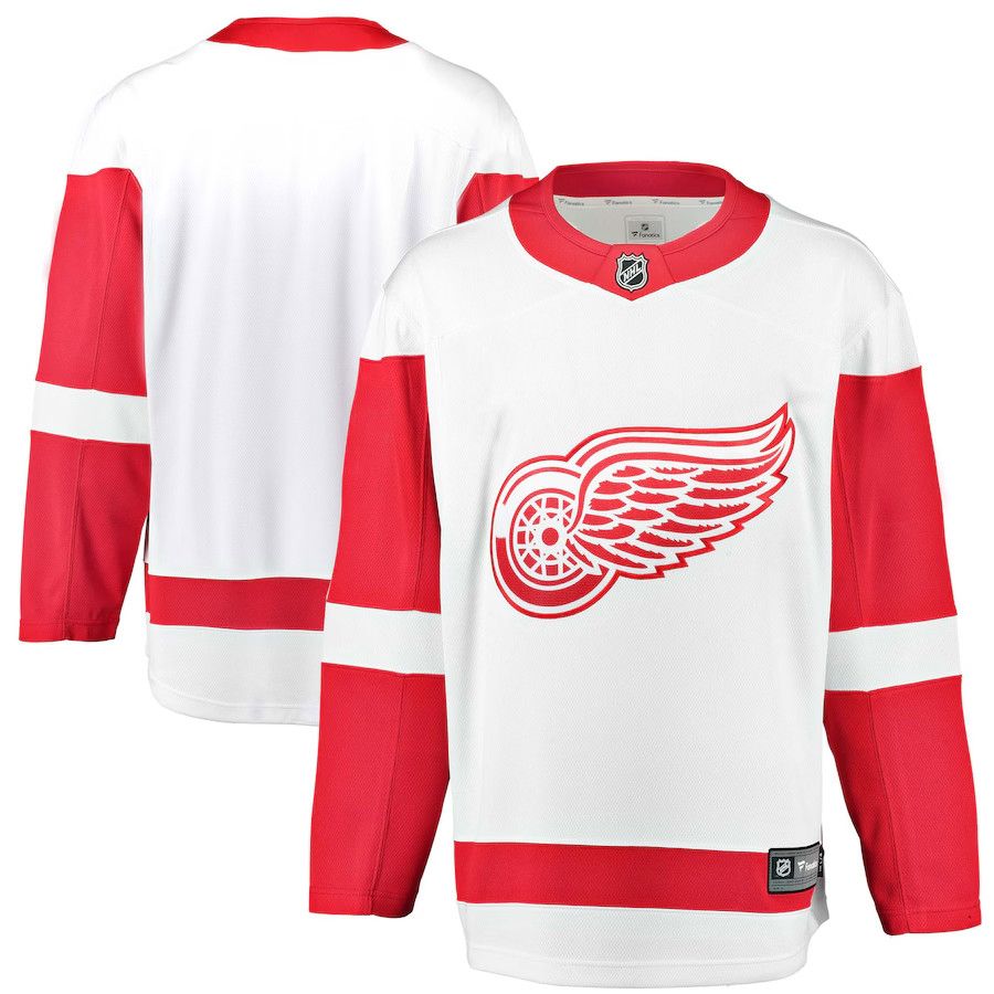 DETROIT RED WINGS JERSEY  BREAKAWAY WHITE YOUTH