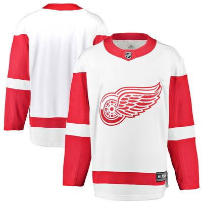 DETROIT RED WINGS JERSEY  BREAKAWAY WHITE YOUTH