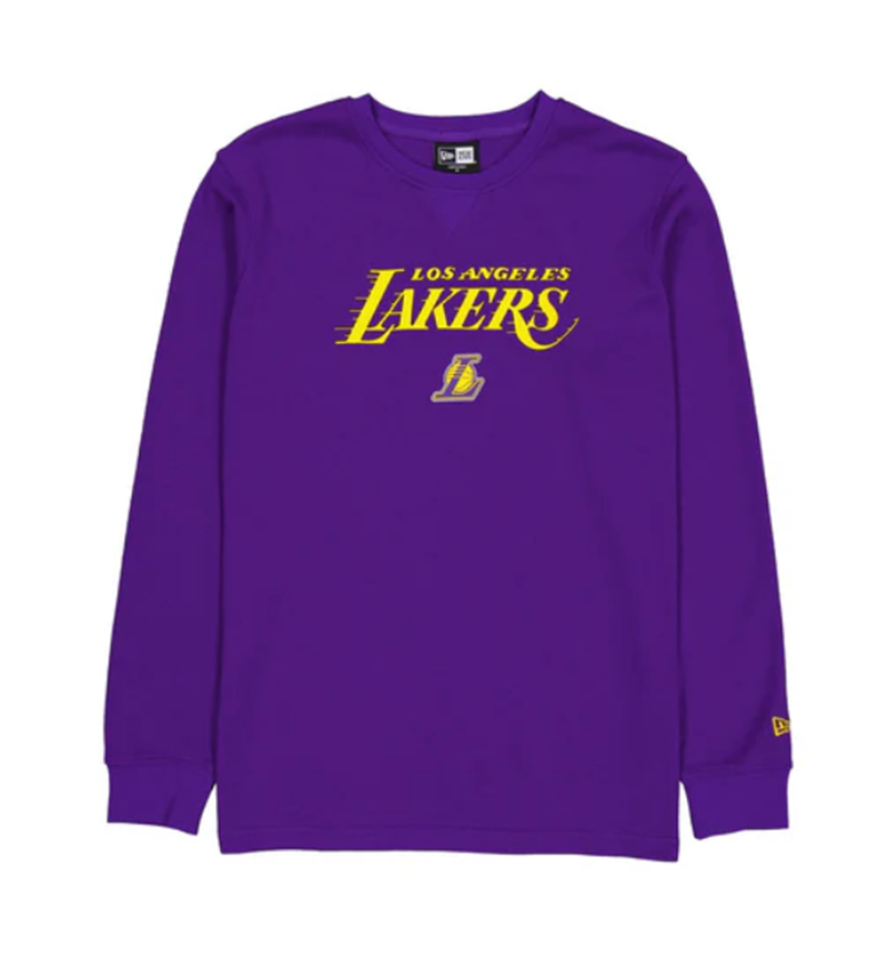 LOS ANGELES LAKERS NBA LONG SLEEVE SPORT NIGHT SHIRT PURPLE
