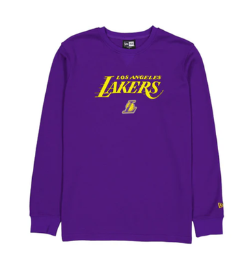 LOS ANGELES LAKERS NBA LONG SLEEVE SPORT NIGHT SHIRT PURPLE