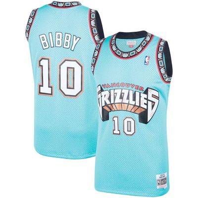 VANCOUVER GRIZZLIES NBA JERSEYS SWINGMAN MIKE BIBBY TURQUOISE