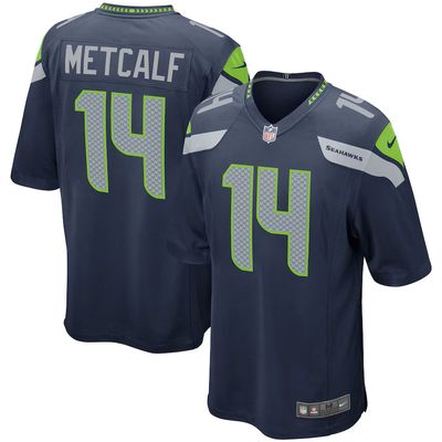 SEATTLE SEAHAWS NFL JERSEY METCALF DK BLEU MARIN