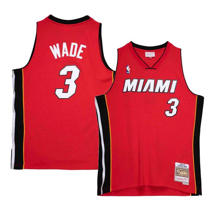 MIAMI HEAT NBA JERSEY SWINGMAN DWAYNE WADE #3 RED