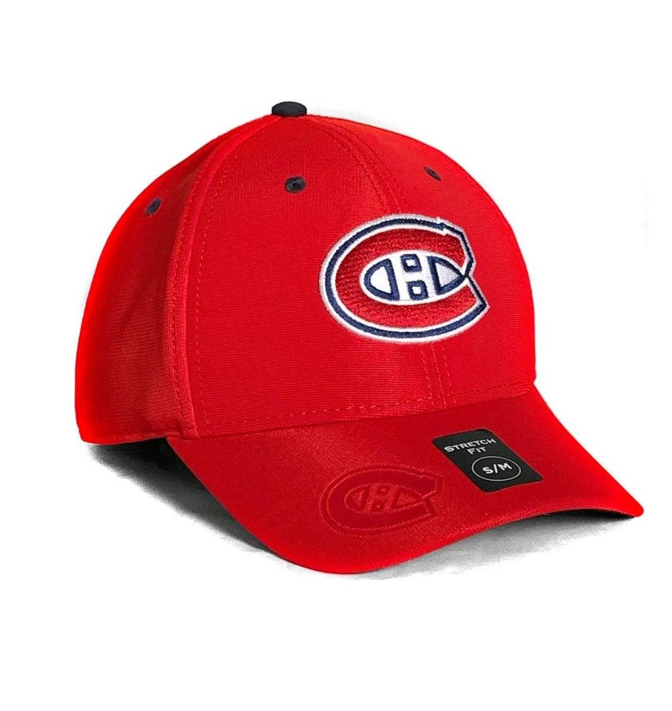 MONTREAL CANADIENS NHL CAP STRETCH FIT E-BOSS  RED