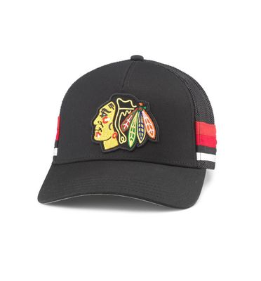 CHICAGO BLACKHAWKS NHL CAP TRUCKER HOTFOOT BLACK