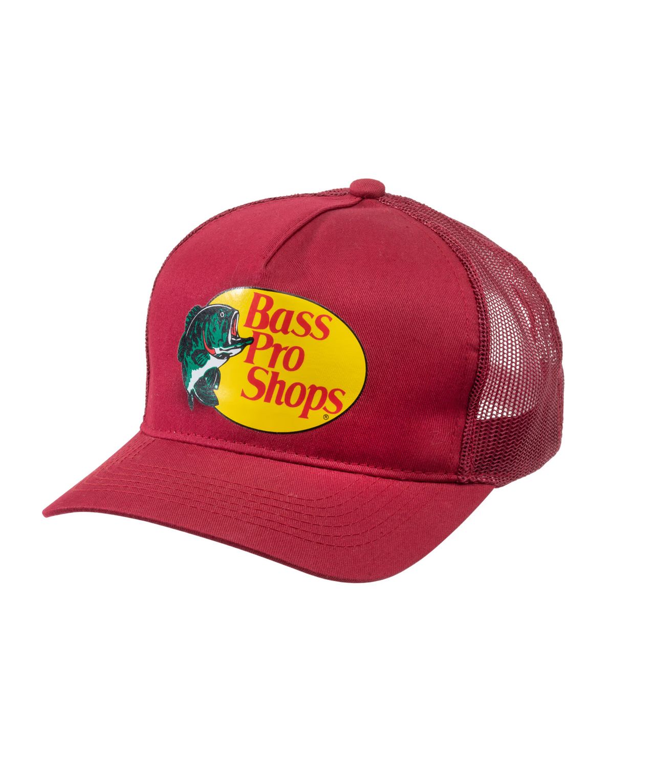 BASS PRO SHOPS CAP ADJUSTABLE TRUCKER BURGUNDY