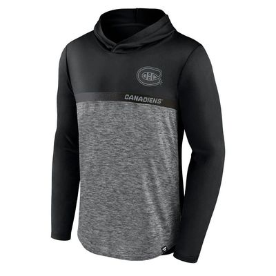 MONTREAL CANADIENS NHL HOODIE PODIUM DEFENDER PULLOVER GREY