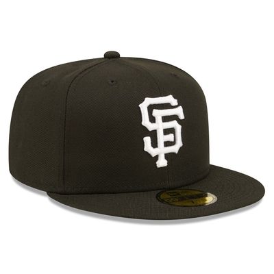 SAN FRANCISCO GIANTS MLB CAP 59FIFTY BLACK LOGO WHITE