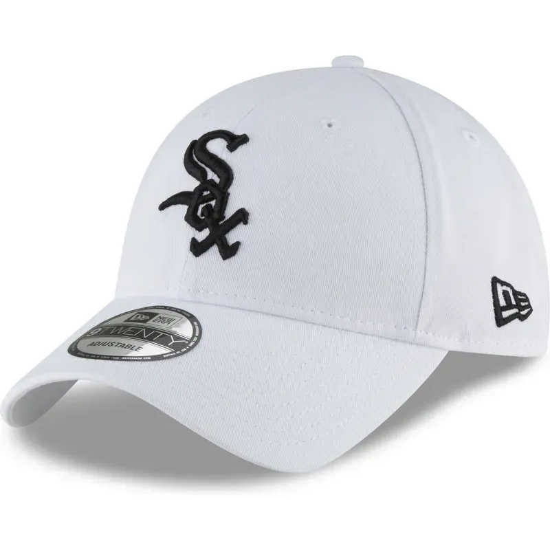 CHICAGO WHITE SOX MLB CAP 9TWENTY WHITE BLACK LOGO