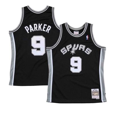 SAN ANTONIO SPURS NBA JERSEY SWINGMAN  TONY PARKER #9 BLACK