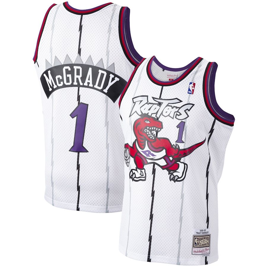 TORONTO RAPTORS NBA JERSEY SWINGMAN MCGRADY #1 WHITE