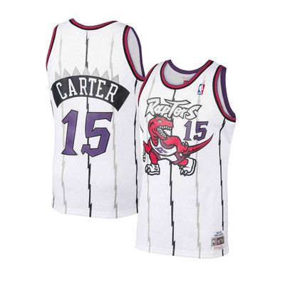 TORONTO RAPTORS NBA JERSEY SWINGMAN VINCE CARTER #15 WHITE